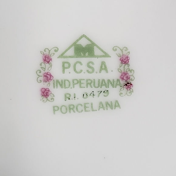 P C S.A. Industria Peruana Porcelain Plate - Picture 5 of 5